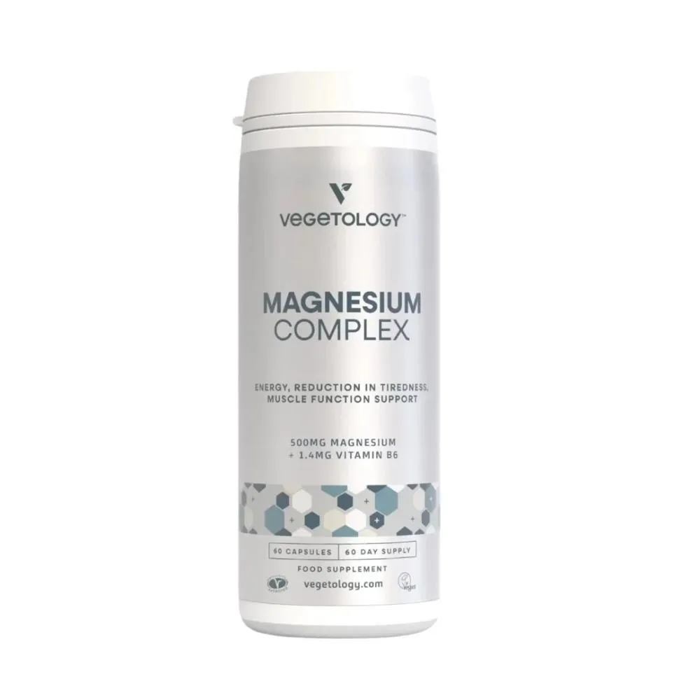 Vegetology Magnezijev kompleks Vitamin B6, 60 kapsul
