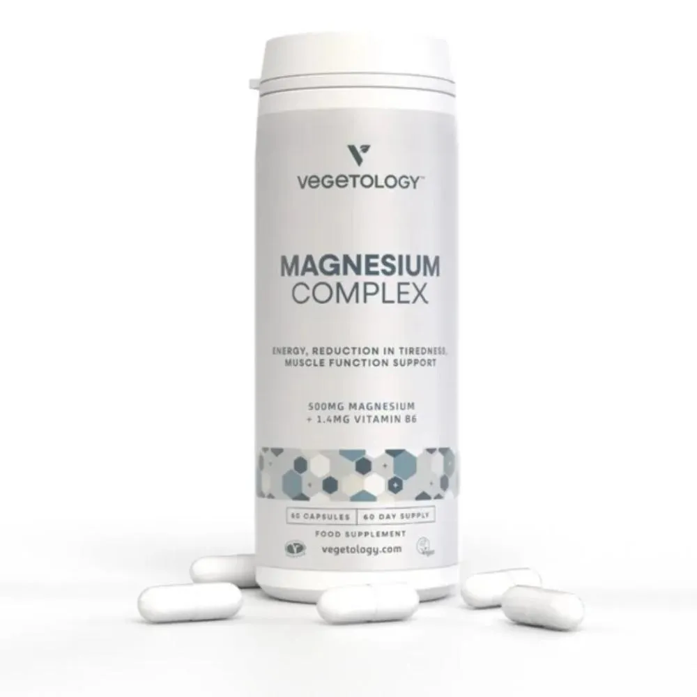 Vegetology Magnezijev kompleks Vitamin B6, 60 kapsul