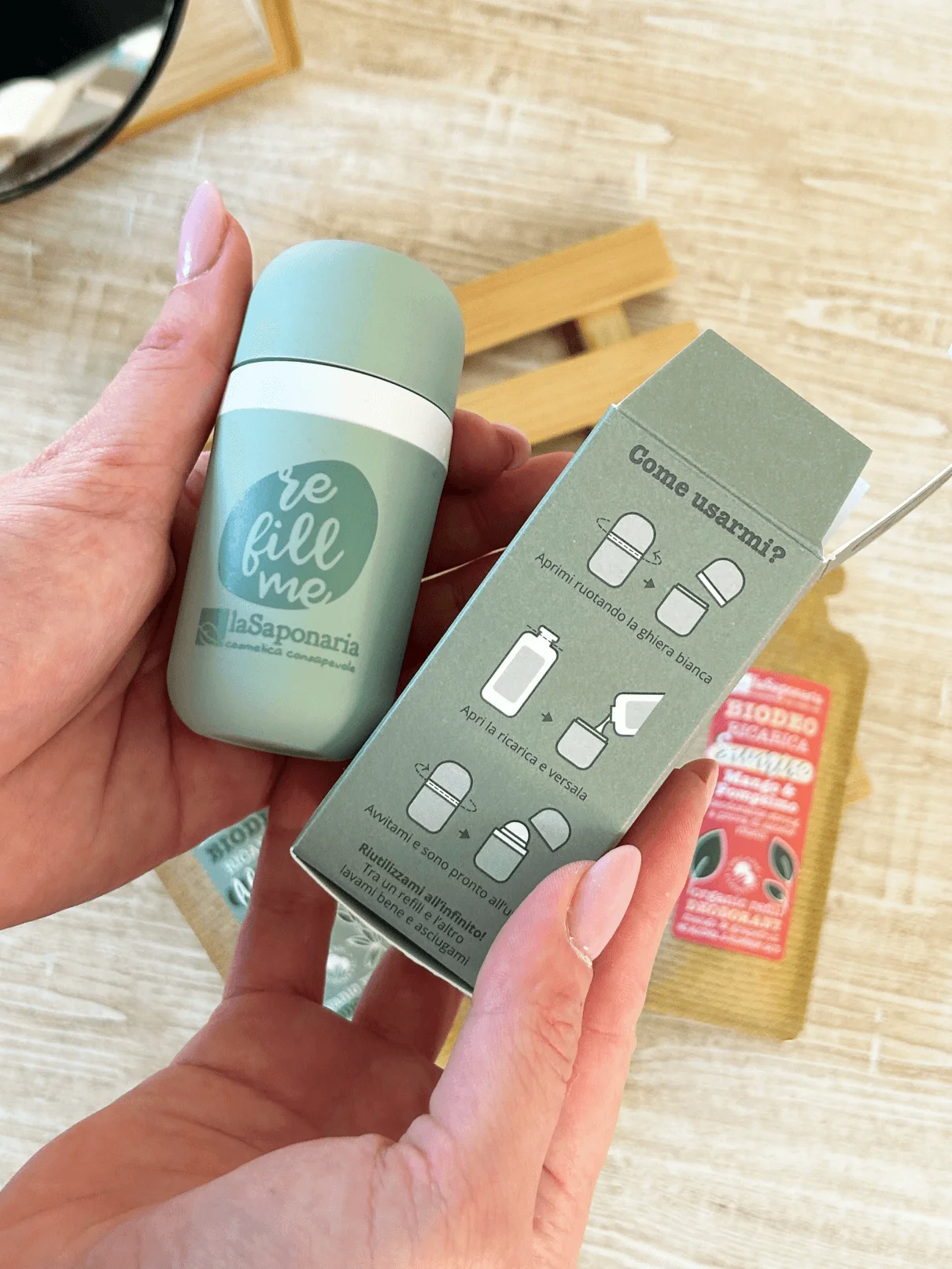 laSaponaria Nadomestno polnilo za kroglični deodorant Grace - brez vonja BIO (40 ml) - za občutljivo kožo