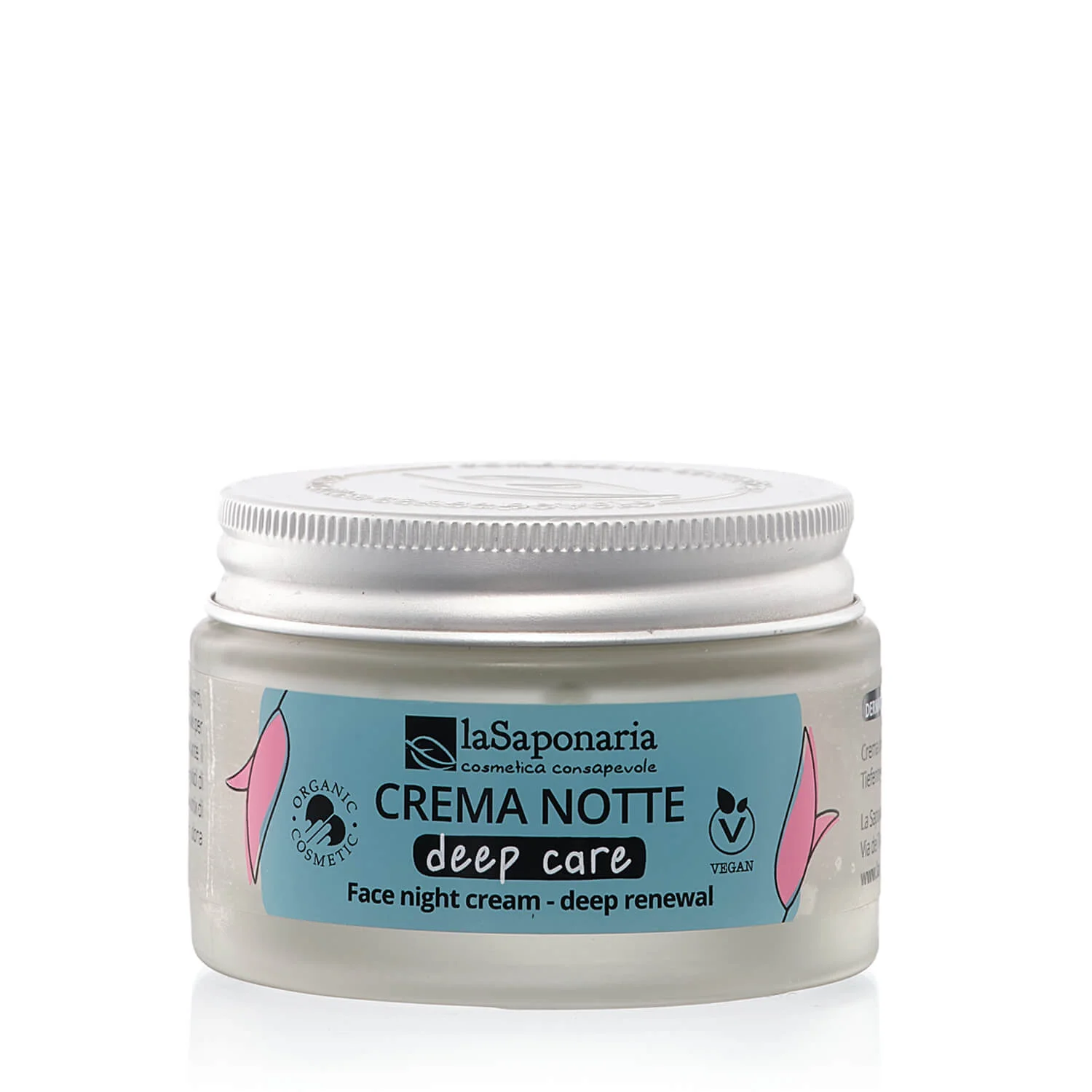 laSaponaria Nočna krema za obraz Deep Care za zrelo kožo BIO (50 ml) - globinska obnova med spanjem