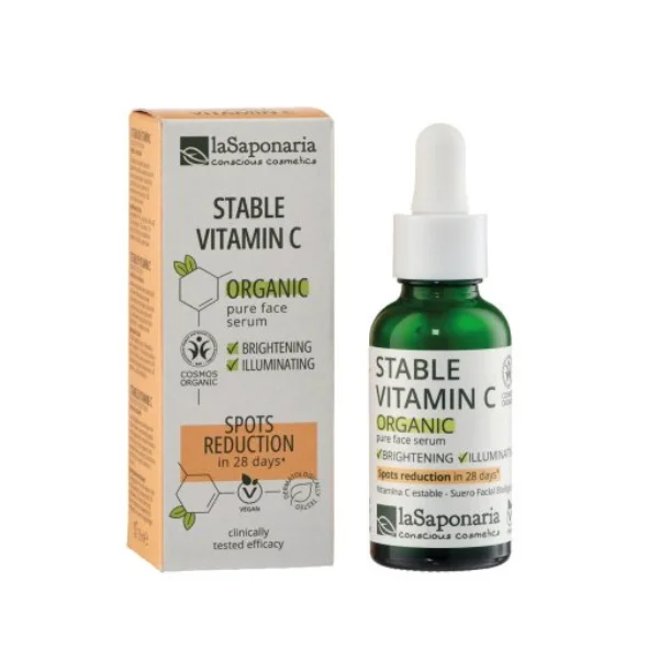laSaponaria Serum za obraz - Vitamin C BIO (30 ml) - za svežo in sijočo polt