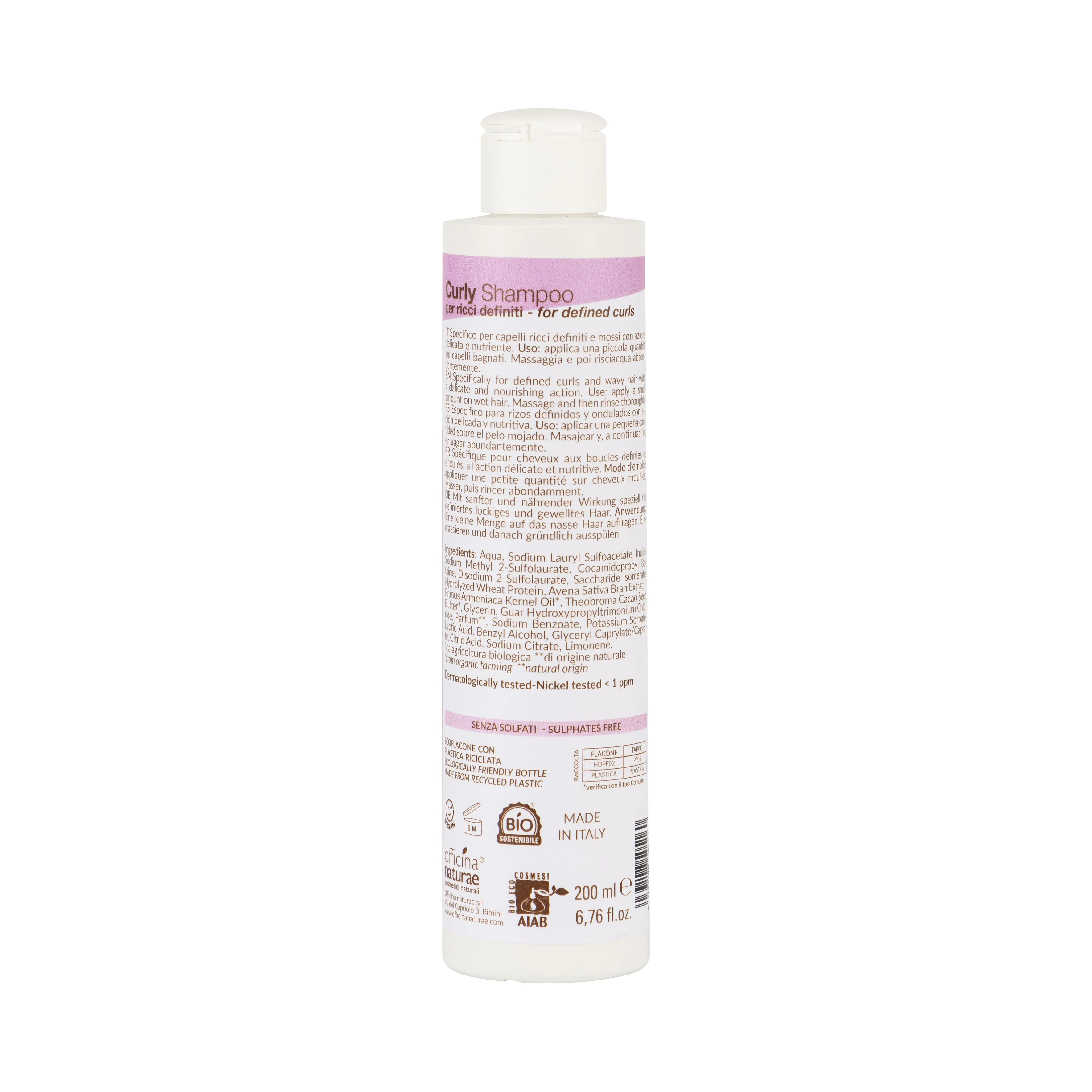 Officina Naturae Negovalni šampon za mehke in definirane kodre (200 ml) - definira in zmehča vaše kodre