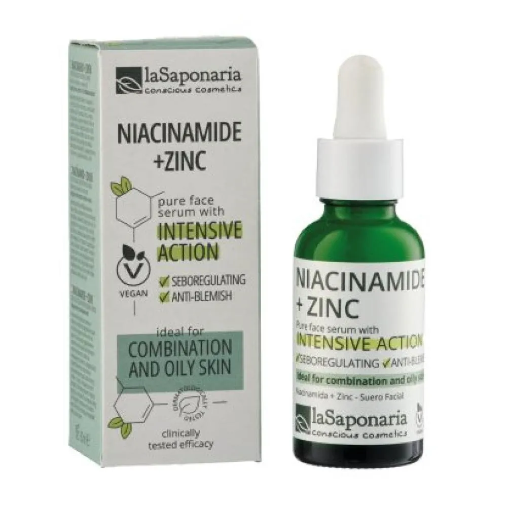 laSaponaria Serum za obraz - niacinamid cink (30 ml)