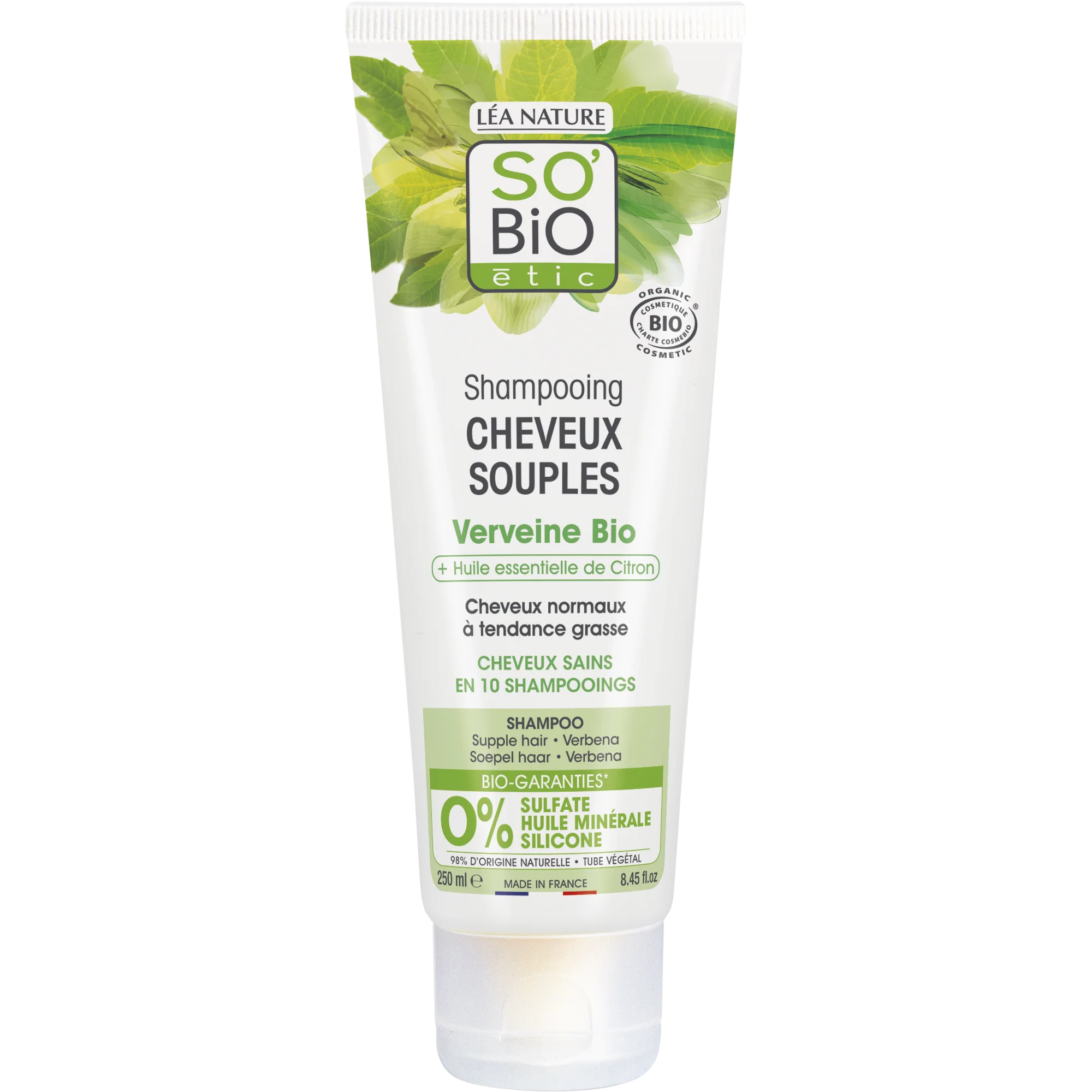 SO’BiO étic Blagi šampon verbena-limona BIO (250 ml) - idealen za mastne lase