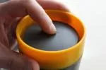 Circular Cup (227 ml) - črna/gorčična rumena - iz papirnatih skodelic za enkratno uporabo