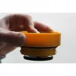 Circular Cup (227 ml) - krem/turkizna - iz papirnatih skodelic za enkratno uporabo