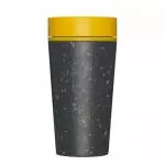 Circular Cup (340 ml) - črna/gorčična rumena - iz papirnatih lončkov za enkratno uporabo