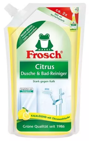Frosch EKO Čistilo za kopalnico in prho z limono - polnilo (950 ml)