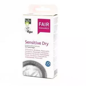 Fair Squared Kondomi Sensitive Dry (10 kosov) - veganski in iz pravične trgovine