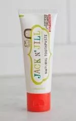 Jack n Jill Otroška zobna pasta - jagoda BIO (50 g) - brez fluora, z izvlečkom ekološkega ognjiča