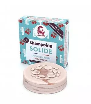 Lamazuna Trdni šampon za barvane lase - češnjevo olje (70 g)