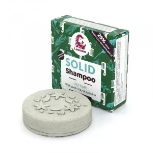 Lamazuna Trdni šampon za mastne lase z zeleno glino in spirulino (70 g)