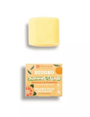 laSaponaria Trdni dezodorant Summer Crush BIO (40 g) - z vonjem eksotičnih citrusov