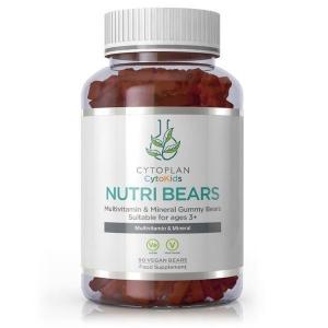 Cytoplan Nutri Bears - gumijasti medvedki, multivitamini za otroke, jagoda 90 kosov