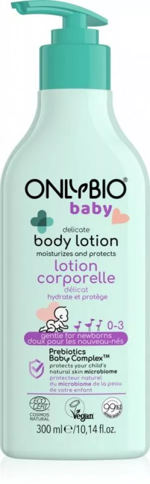 OnlyBio Nežno mleko za telo za otroke (300 ml) - za novorojenčke in starejše otroke