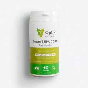Vegetology Opti3 Omega-3 EPA & DHA z vitaminom D 60 kapsul