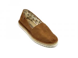 Plataforma Espadrille Suede Camel