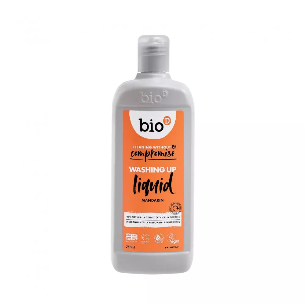 Bio-D Tekočina za pomivanje posode z vonjem mandarine, hipoalergena (750 ml)