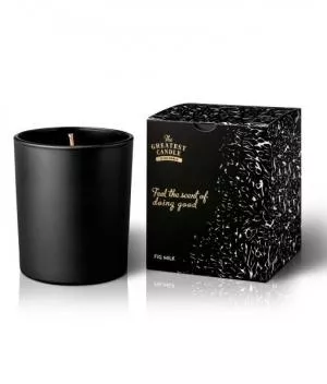 The Greatest Candle in the World Dišeča sveča v črnem steklu (170 g) - figa