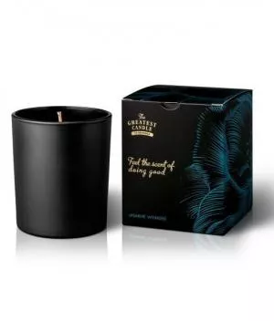 The Greatest Candle in the World Dišeča sveča v črnem steklu (170 g) - jasminovo čudo