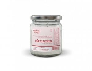 The Greatest Candle Sveča iz stekla brez odpadkov (120 g) - les in začimbe - deluje približno 30 ur