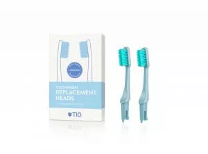 TIO Nadomestne glave za zobne ščetke (ultra mehke) (2 kosa) - ledeno modra