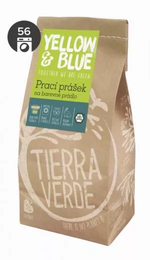 Tierra Verde Pralni prašek za barvno perilo (papirnata vrečka 850 g)