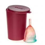 Yuuki Mavrična menstrualna skodelica - majhna mehka - vključno s skodelico za sterilizacijo